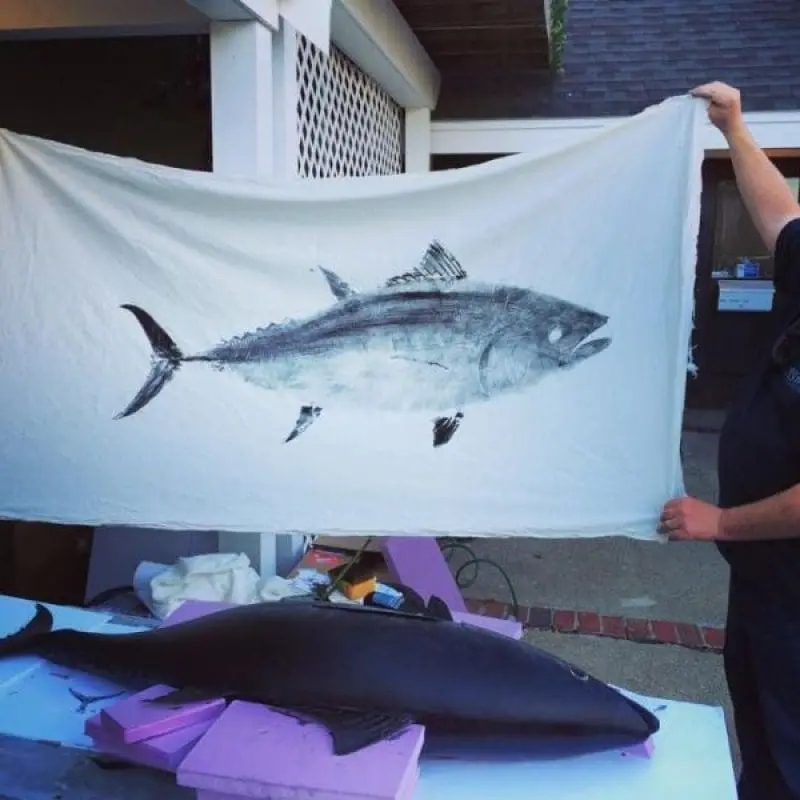 Jake Ursino, Printmaking Intern at Joe’s Fresh Fish Prints