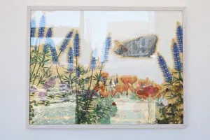 A painting of flowers