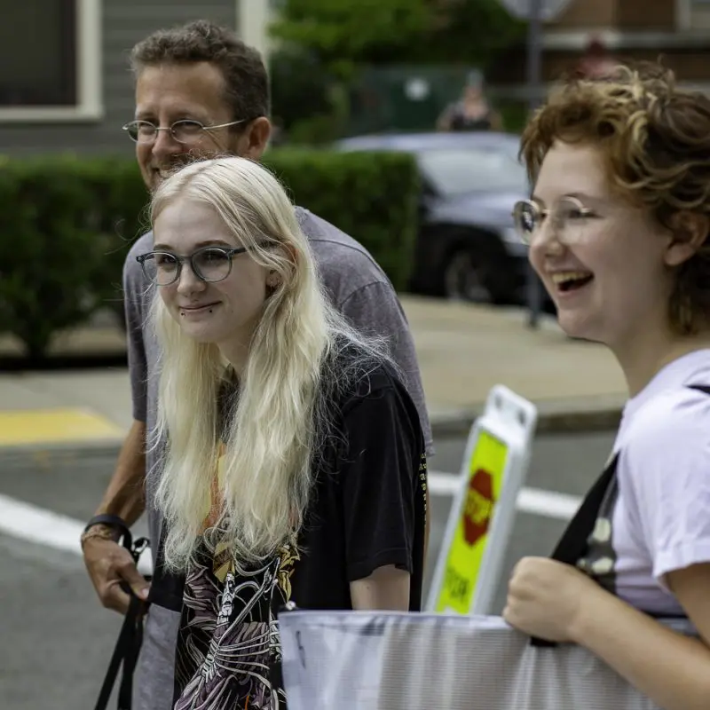 Students on move-in day