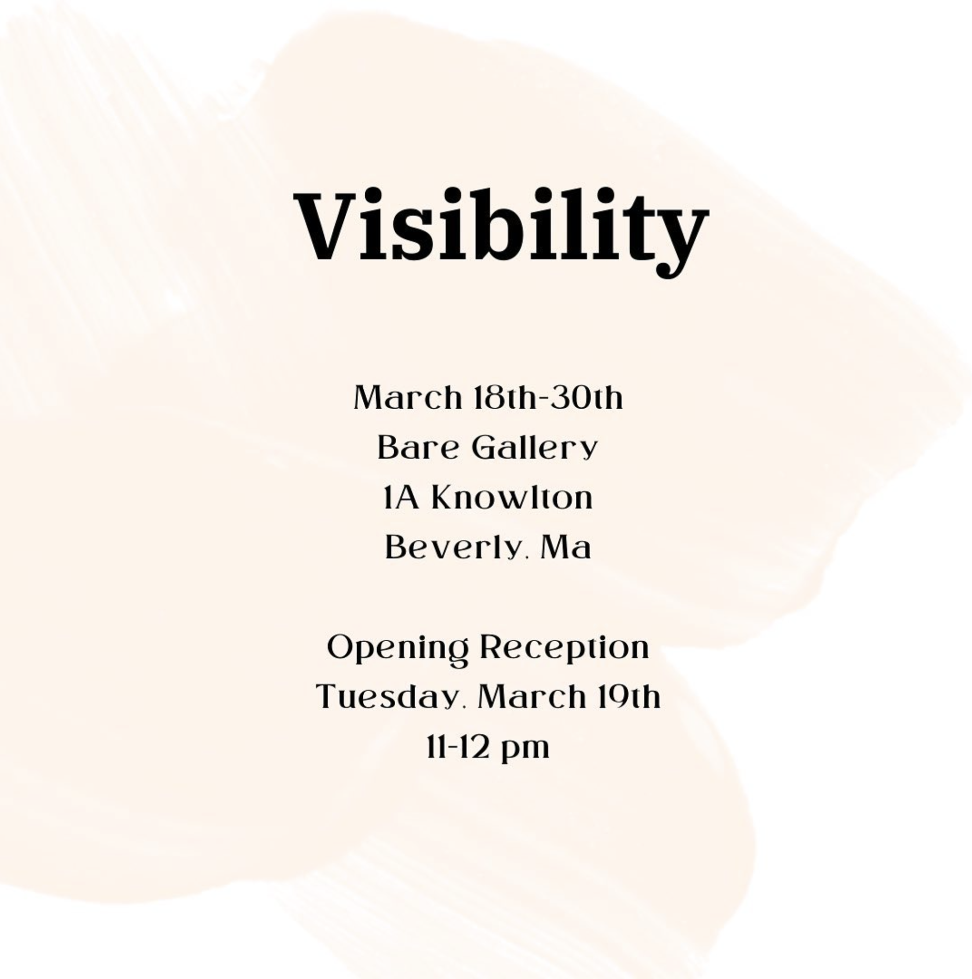Visibility poster