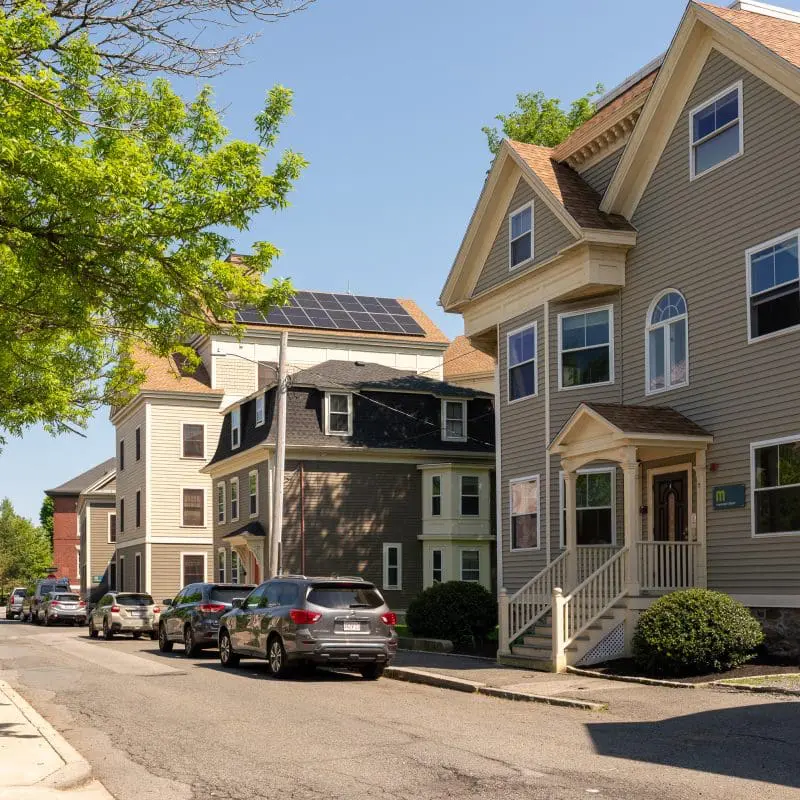 street of residences