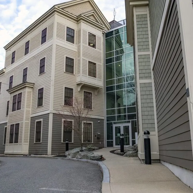 exterior of a residence hall