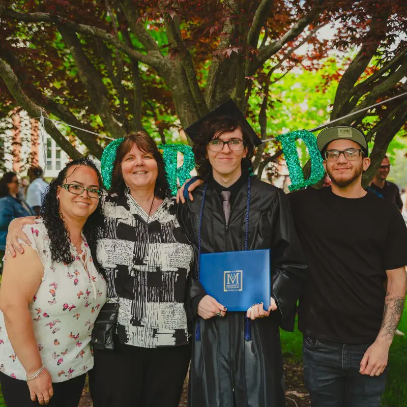 Graduate and family