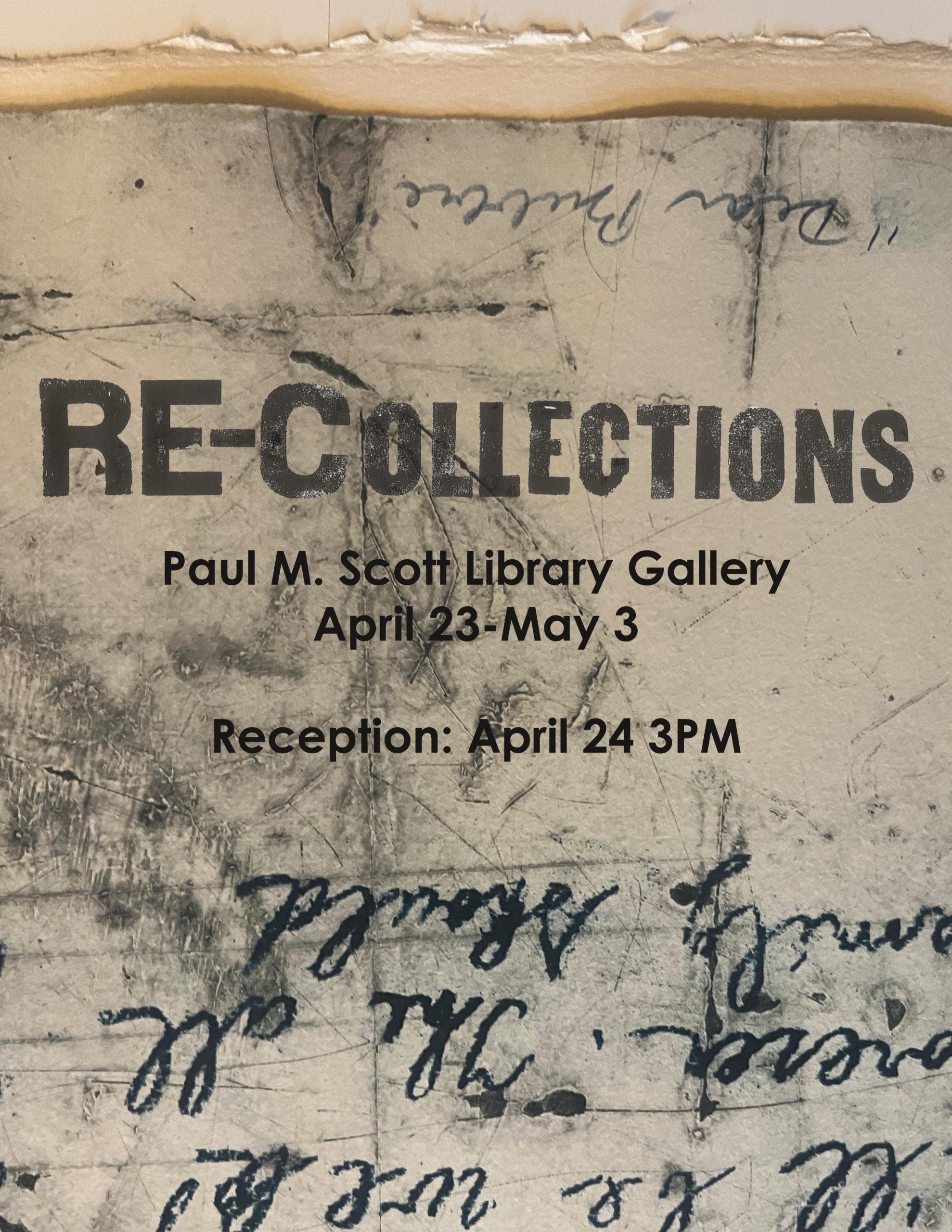 Re-Collections exhibit card