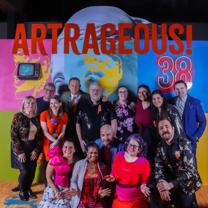 Staff group photo at Artrageous!38