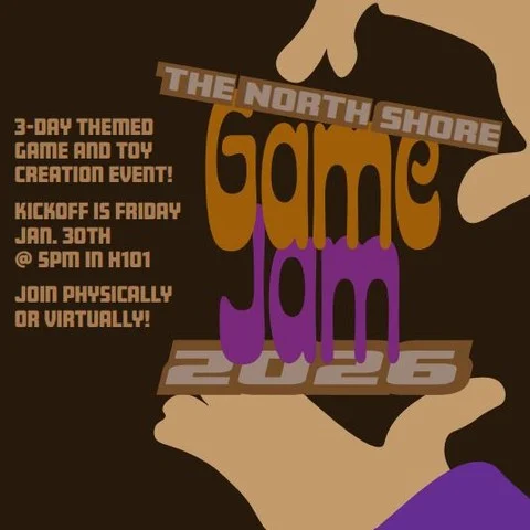 North Shore Game Jam is a 3-day themed game creation event, which is a part of the Global Game Jam. Get together with some friends and sprint to make a game over a weekend. We accept all artists of all skill levels!Kick-Off is Friday the 30th at 5:00 PM in H101, 23 Essex Street, Beverly.Come join us physically or watch the stream on Discord!
https://discord.gg/GuKBxkYYhKSpecial Guest: Alum Jack DuBois