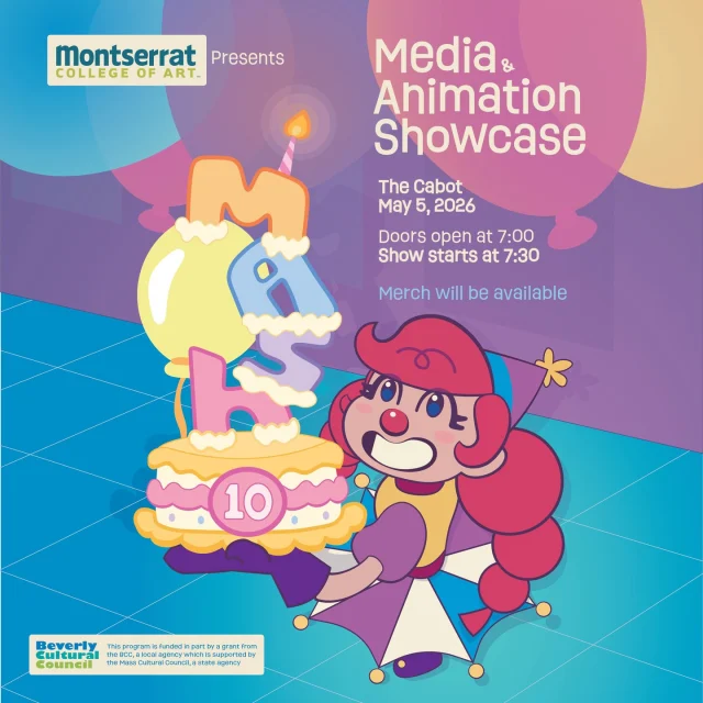 Montserrat College of Art is proud to present MASh 2026—a premier showcase of media and animation! For nearly a decade, the Media and Animation Showcase (MASh) has bridged the gap between the classroom and the community, bringing professional-grade student and alumni work to the big screen. This year’s event features a curated reel of time-based media that highlights the technical skill and artistic passion of our creators. Join us at the historic Cabot Theater in Beverly for an evening of inspiration and innovation. Whether you’re an industry professional, an aspiring artist, or a fan of great storytelling, this is an event you won't want to miss.Free Admission
Open to all
Hosted at The Cabot (286 Cabot St, Beverly). Learn more at the Events link in bio!#MASh2026 #Animation #FilmShowcase #BeverlyArts #CreativeCommunity #HigherEdArt