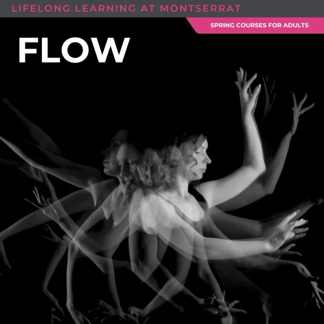NEW COURSE DROP!Flow
With Sarah Slifer Swift
Saturdays, May 16, May 30, and June 6Ready to shake off the static and find your rhythm? Join us for Flow, an energizing collaboration with MAGMA and instructor Sarah Slifer Swift that’s all about the joy of movement! This isn’t a rigid dance class—it’s a “limber” and welcoming space for everyone to build a deeper, more creative relationship with their own body. Through fun prompts and exercises, we’ll explore body awareness and rhythm while playing with big ideas like resilience, freedom, authenticity, and chance. Whether you’re looking for a boost of vitality or a new source of well-being, you’ll learn to navigate challenge and choice in a way that feels sustainable and supportive. Grab a friend and come discover how movement can unlock your creativity and help you feel more at home in your own skin. All levels are welcome.
Visit the Lifelong Learning link in bio to register!