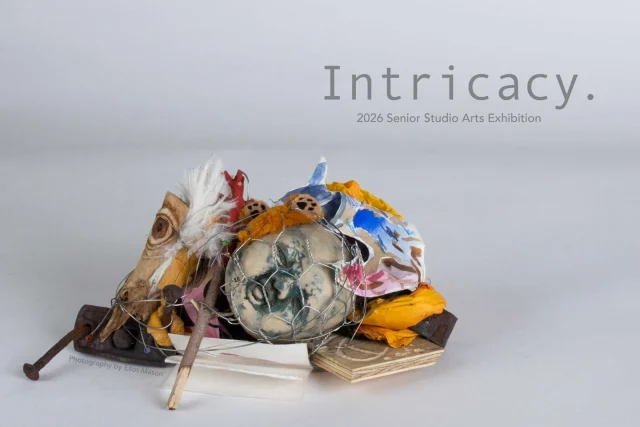 Senior Thesis Show: Intricacy
Montserrat Gallery
April 22 - May 1
Senior Studio Arts ExhibitionReception: April 22. 5–7pmFeaturing:  Alexander Mirante, Alicia Prete, Ashton Clow, Christina Egeli, Dera Connell, Katie (Katherine) Perrotta, Kirsten-Marie Anderson, Lynx Fabian, Marissa Rappaport, Markanthony Rodriguez, Rhea Kuriakose, Shayna Halleran