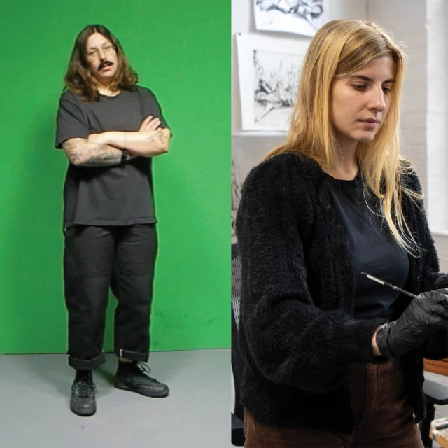 member, Ena Kantardžić, is bringing a groundbreaking experiential exhibition to
We are so proud to share that our current Resident Fellow Faculty member, Ena Kantardžić, is bringing a groundbreaking experiential exhibition to @goethe_boston!Alongside artist Sylvie Mayer and choreographer Mary Ann Mayer, Ena transforms the gallery into a living stage. Watch as Ena’s kinetic sculptures perform in a generative dance with Sylvie’s paintings and live movement.Goethe-Institut Boston (170 Beacon St)
Opening Reception & Open Rehearsal: Saturday, May 23 | 4–9 PM
Artist Talk & Closing: Saturday, May 30 | 2–6 PMFree and open to all!