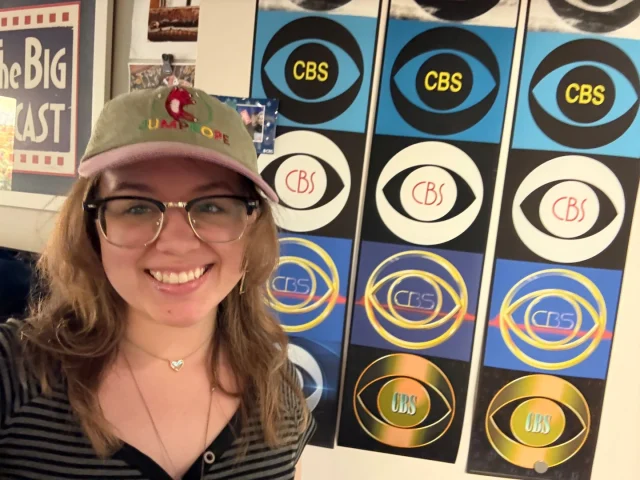 From Texas cold calls to national television, Montserrat's own Persephone Huffman ’26 recently landed a dream gig opportunity as a scenic artist for Last Week Tonight with John Oliver.When Percy called production company Gotham Scenic looking for work, the CEO happened to pick up the phone right after receiving a rush order for CBS. Living in Texas at the time, Percy didn't hesitate; she booked a flight to New Jersey two days later and painted three massive 16' x 20' walls for the show’s "Buc-Off" set in just three days.Her hustle paid off: she was invited to CBS headquarters in Manhattan for final touch-ups on set, where she worked alongside top industry designers. Percy is now contemplating a move to the NY/NJ area to pursue scenic artistry full-time.#MontserratAlumni