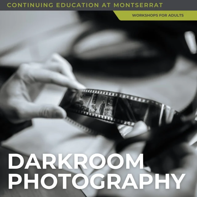 Introduction to Darkroom Photography: Beyond the Screen
with Matt CroninSaturdays: September 19, October 3, 10, 17, 2026
10am–2pmStep away from the screen and discover the tactile process of traditional black-and-white photography. Designed for beginners and curious creatives, this four-session course introduces the operation of 35mm film cameras, exposure control, film processing, contact sheets, enlarger printing, contrast control, and basic print finishing. No previous experience is required, and students will leave with their own developed negatives and handmade prints.Visit the Continuing Ed link in bio for details