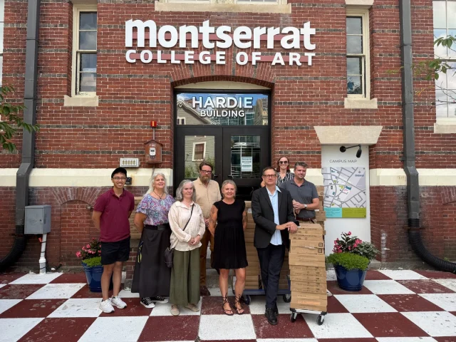 Helping bridge the digital divide for our creative community! Montserrat is excited to receive 40 laptops and 40 tablets to ensure digital connectivity and hands-on skill-building for our students—keeping them engaged, informed, and supported throughout their creative education.These devices are part of a broader local effort: the City of Beverly received over 300 devices to distribute across the Beverly Public Library, Council on Aging, local schools, non-profit partners, and community organizations.This program was made possible through a U.S. Department of the Treasury Capital Projects Fund (CPF) grant awarded to the Massachusetts Technology Collaborative in support of the Mass Broadband Institute’s Connected and Online Program, aimed at expanding access to education, workforce training, and telehealth across Massachusetts communities.Pictured are our friends from the City of Beverly: Russ Fisk (IT Director), Julia Long (Chief of Staff and Sustainability), and Garrett Whitney (IT Technician/Webmaster) along with Montserrat staff members: Gene Park (Assistant Director of IT), Lisa Shawney (Dean of Finance and Administration), Stacy Thomas-Vickory (Dean of Academic Affairs), and Meagan Rennie (Dean of Students).@cityofbeverlyma