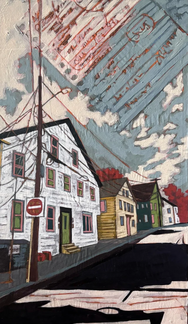 Congratulations to Stacey Durand (’02) on her solo exhibition, "You’ve Been Here"!
Catch her work on display at the Rochester Museum of Fine Art this fall. Stacey’s intricate mixed-media pieces capture the charm and nostalgia of New England architecture and everyday landscapes.Rochester Museum of Fine Art (Carnegie Gallery), Rochester, NH
Reception: November 7, 2026, 1:00 pm - 3:00 pm
September 7, 2026 – December 4, 2026
@rochester_mfaImage: "Central St. Newmarket and Lists" (Acrylic and collage on panel, 2026)Visit @staceydurandart to explore more of her work!