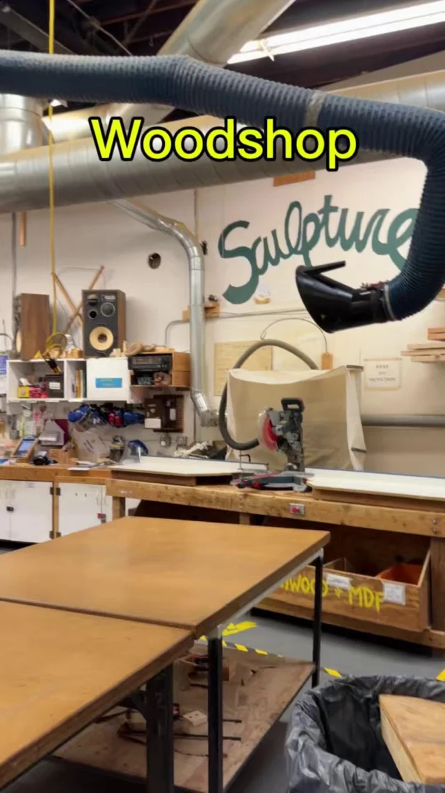 Welcome to the Sculpture Studio. From the woodshop to the tool room, mold room, ceramic room, and metal room, this is where ideas take shape, literally. Students here learn to work with wood, plaster, clay, and metal alongside faculty and technical staff who know these tools inside and out, and they leave with the skills and confidence to build just about anything they can imagine.If you're a prospective student thinking about where your creative practice could grow, come see these spaces in person. Schedule a visit or start your application at the link in our bio!Reel by M Spadacenta